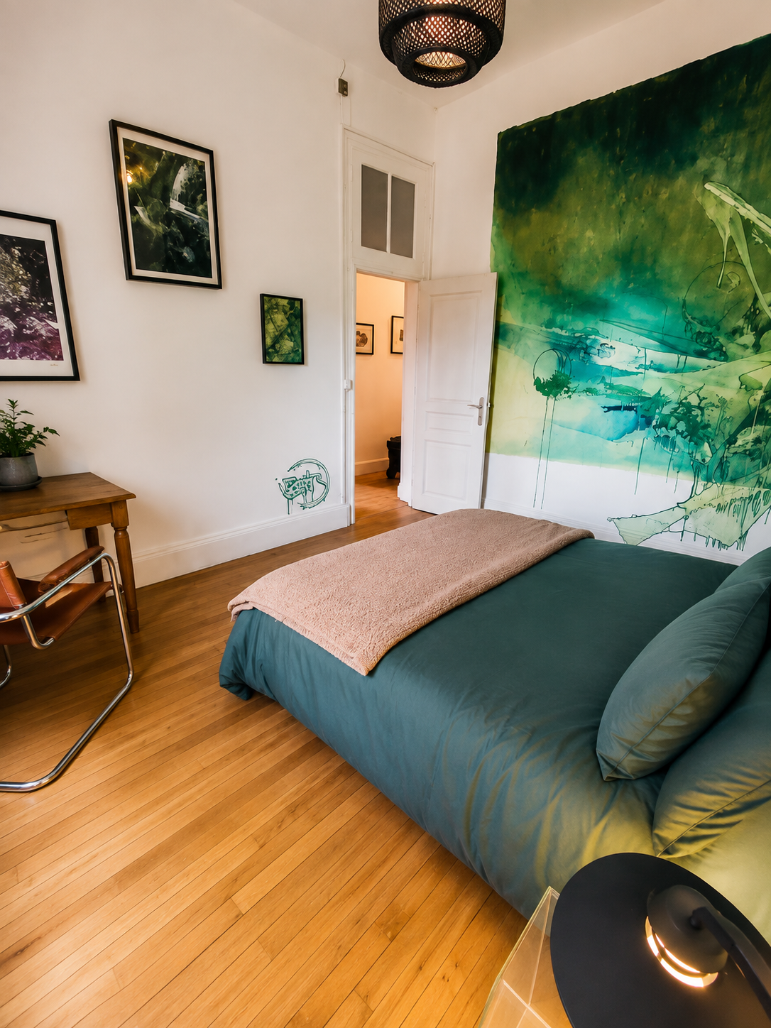 Chambre Saïr, vue depuis le lit