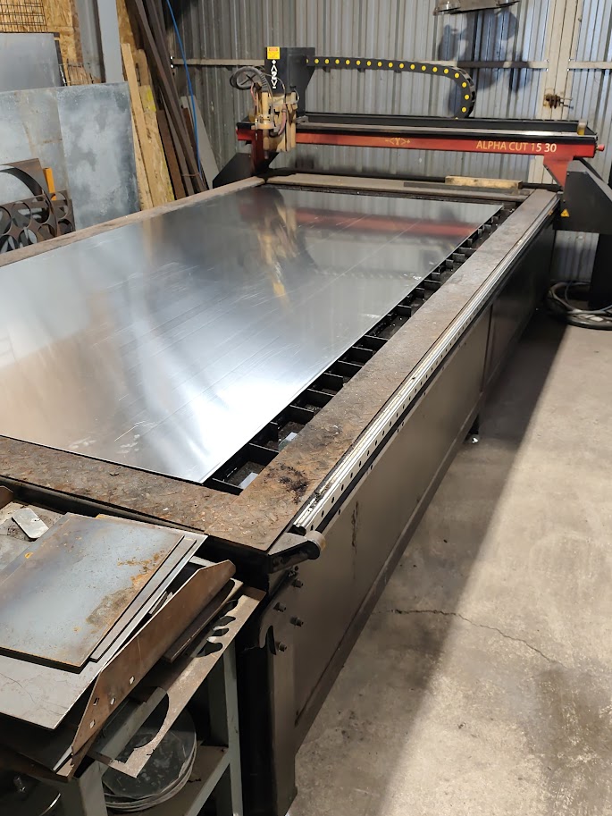 Découpe plasma sur tôle